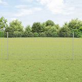 Vidaxl afrasteringspaal 11 pcs zilver 100 cm staal