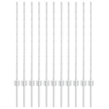 Vidaxl afrasteringspaal 11 pcs zilver 100 cm staal