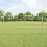 Vidaxl afrasteringspaal 5 pcs zilver 120 cm staal