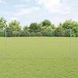 Vidaxl afrasteringspaal 5 pcs zilver 140 cm staal