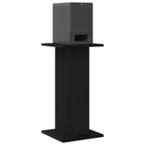 Vidaxl luidspreker standaards 2 pcs zwart eiken 30 x 30 x 60 cm