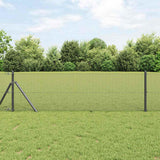 Vidaxl gelaste draadhek grijs 0.4 x 25 m