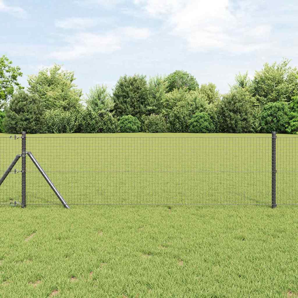 Vidaxl gelaste draadhek grijs 0.8 x 100 m