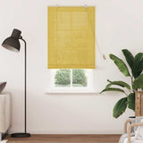 Vidaxl rolgordijn met gordijnen geel 90 x 220 cm bamboe