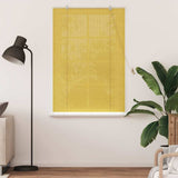 Vidaxl rolgordijn met gordijnen geel 100 x 160 cm bamboe