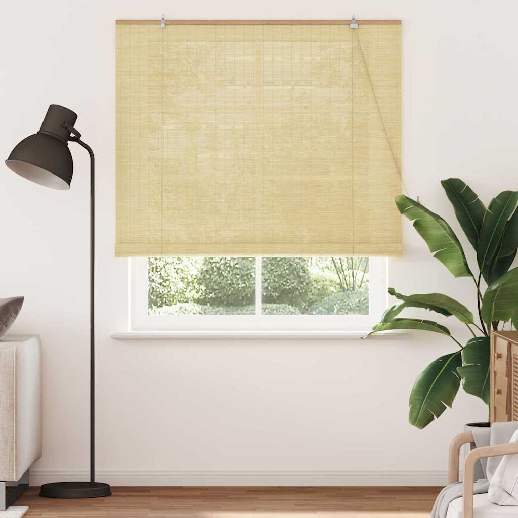 Vidaxl rolgordijn met gordijnen natuur 150 x 220 cm bamboe