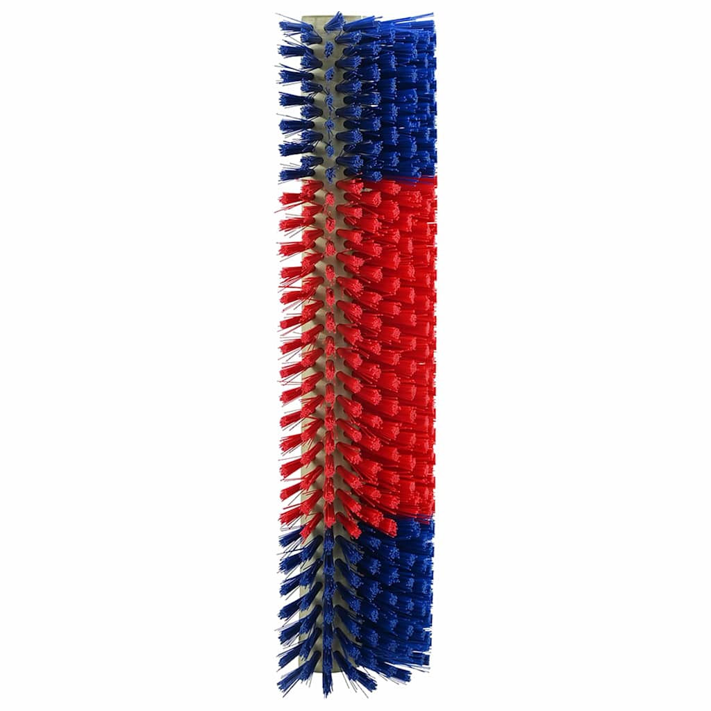 Vidaxl vee borstels rood en blauw 20 x 9 x 50 cm kunststof en staal