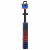 Vidaxl vee borstels verstelbaar rood en blauw 84 x 10 x 91 cm pvc