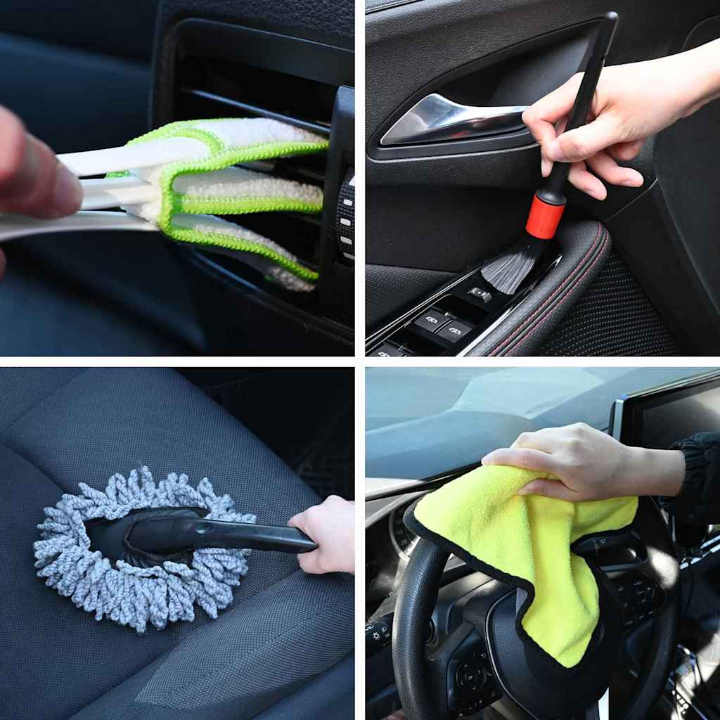Vidaxl auto borstelset multikleur poly rattan