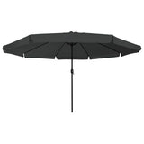 Vidaxl tuinparasol antraciet 395 x 395 x 245 cm polyester en staal