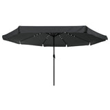 Vidaxl tuinparasol antraciet 395 x 395 x 245 cm polyester