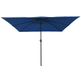 Vidaxl tuinparasol azurblauw 295 x 295 x 245 cm polyester en staal