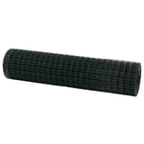 Vidaxl euro hek groen 1 x 10 m pvc-gecoat ijzer