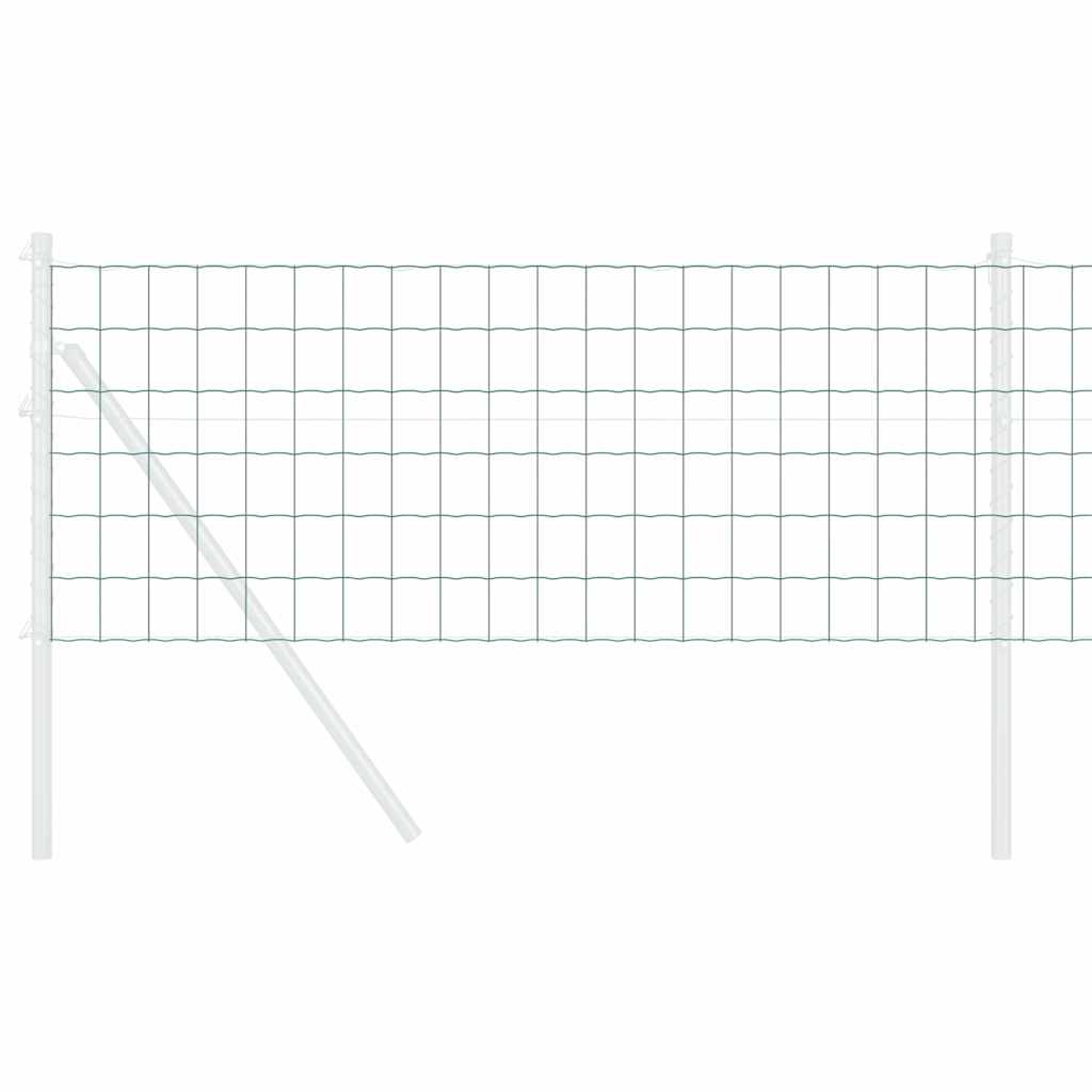 Vidaxl euro hek groen 0,6 x 10 m pvc-gecoat ijzer