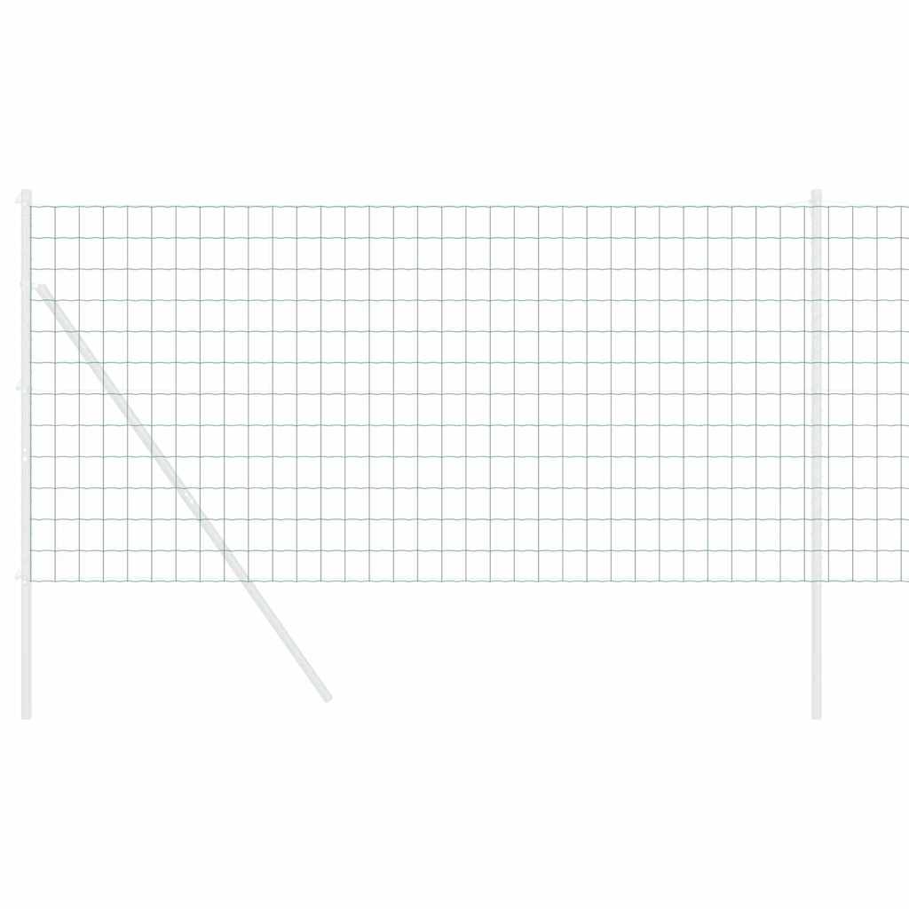 Vidaxl euro hek groen 1,4 x 10 m pvc-gecoat ijzer