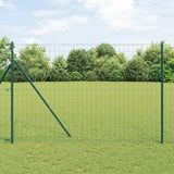 Vidaxl euro hek groen 1,6 x 10 m pvc-gecoat ijzer