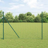 Vidaxl euro hek groen 1.6 x 10m pvc-gecoat ijzer