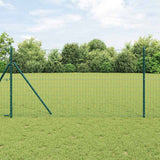 Vidaxl euro hek groen 1,2 x 25 m pvc-gecoat ijzer