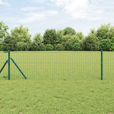 Vidaxl euro hek groen 0,4 x 50 m pvc-gecoat ijzer