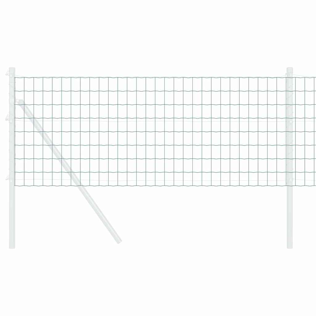 Vidaxl euro hek groen 0,6 x 50 m pvc-gecoat ijzer