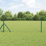 Vidaxl euro hek groen 0,6 x 50 m pvc-gecoat ijzer