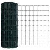 Vidaxl euro hek groen 0,6 x 50 m pvc-gecoat ijzer