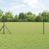 Vidaxl euro hek grijs 0.6 x 10 m pvc-gecoat ijzer