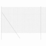Vidaxl euro hek grijs 1,5 x 10 m pvc-gecoat ijzer