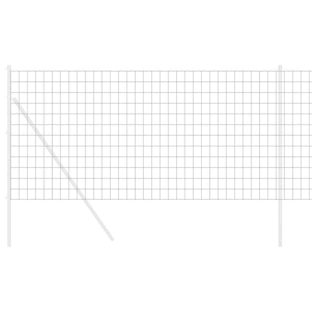 Vidaxl euro hek grijs 1,2 x 10 m pvc-gecoat ijzer