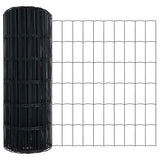 Vidaxl euro hek grijs 0,4 x 50 m pvc-gecoat ijzer