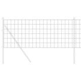 Vidaxl euro hek grijs 0,4 x 50 m pvc-gecoat ijzer