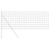 Vidaxl euro hek grijs 0,6 x 10 m pvc-gecoat ijzer