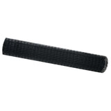 Vidaxl euro hek zwart 1,6 x 10 m pvc-gecoat ijzer