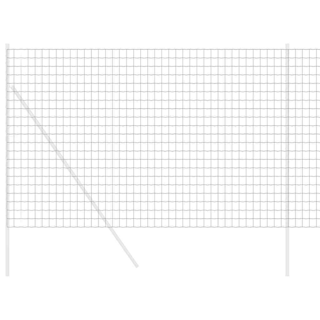 Vidaxl euro hek zwart 1,6 x 10 m pvc-gecoat ijzer