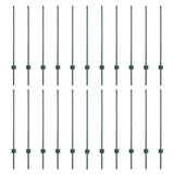 Vidaxl afrasteringspaal 22 pcs groen 140 cm staal