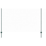 Vidaxl afrasteringspaal 22 pcs groen 180 cm staal