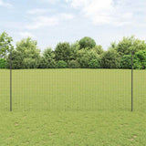 Vidaxl hek met paal grijs 1,6 x 10 m staal en pvc