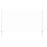 Vidaxl hek met paal zilver 1,2 x 25 m staal