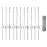 Vidaxl hek met paal zilver 0,4 x 25 m staal