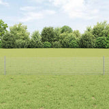 Vidaxl hek met paal zilver 0,4 x 50 m staal
