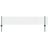 Vidaxl hek met paal groen 0,4 x 10 m staal en pvc