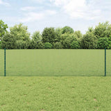 Vidaxl hek met paal groen 0,6 x 10 m staal en pvc