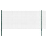 Vidaxl hek met paal groen 1 x 10 m staal