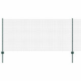 Vidaxl hek met paal groen 1 x 10 m staal