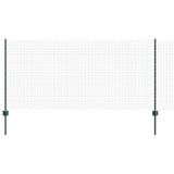 Vidaxl hek met paal groen 1 x 25 m staal