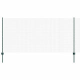 Vidaxl hek met paal groen 1,2 x 25 m staal en pvc