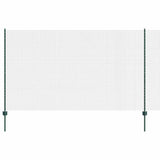 Vidaxl hek met paal groen 1,4 x 25 m staal en pvc