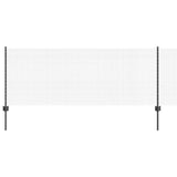 Vidaxl hek met paal grijs 0,8 x 10 m staal en pvc