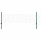 Vidaxl hek met paal groen 0,5 x 10 m staal en pvc