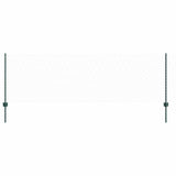 Vidaxl hek met paal groen 0,8 x 10 m staal en pvc